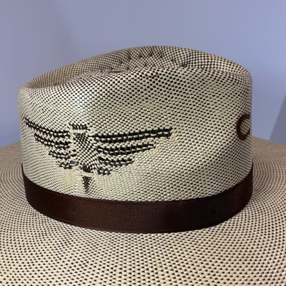 Charlie 1 Horse Women's Straw Western Cowboy Hat Size Medium- Thunderbird - Picture 3 of 7